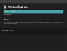Tablet Screenshot of dmaholdings.com
